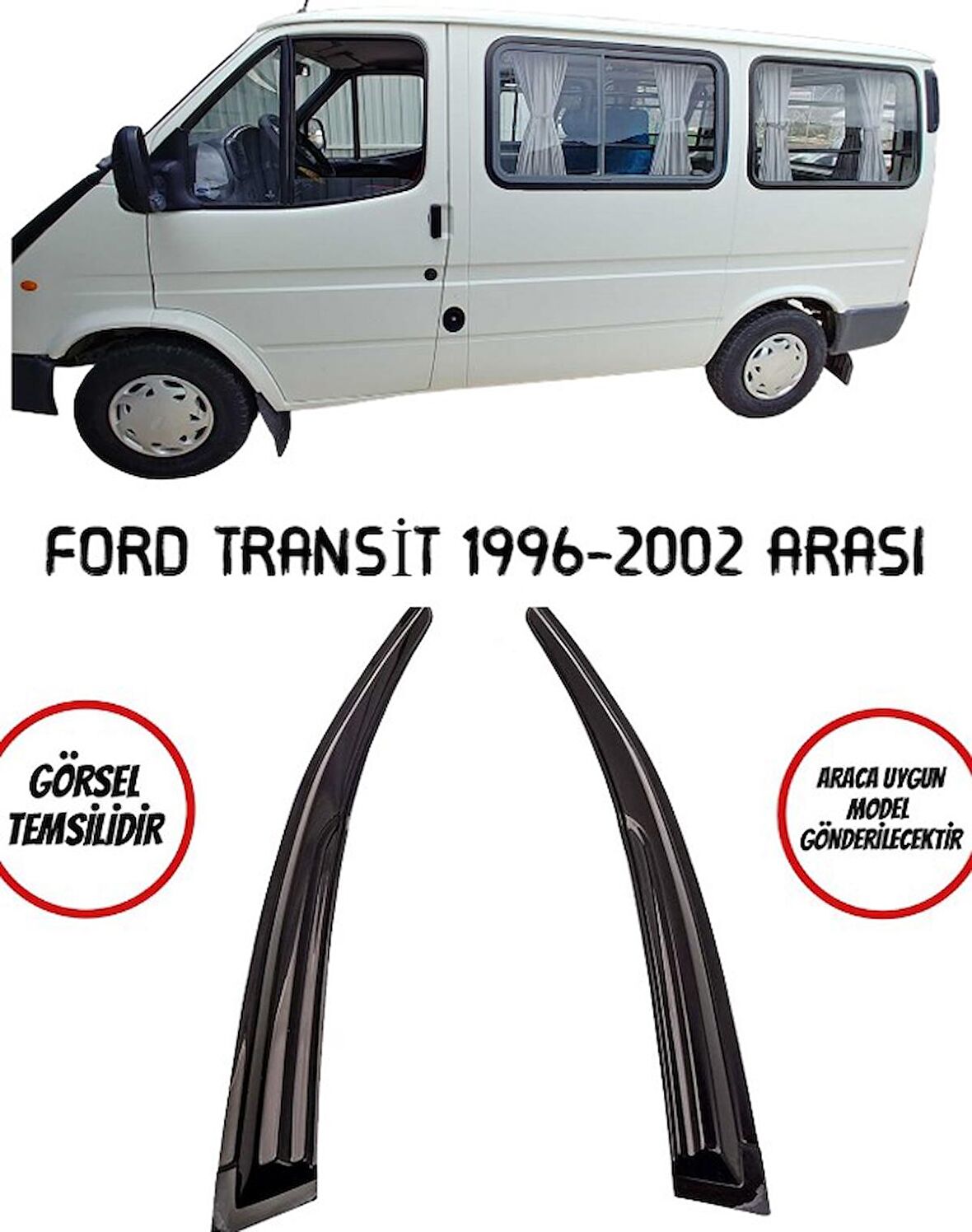 Ford Transit Cam Rüzgarlığı 2li 1996-2002 Arası