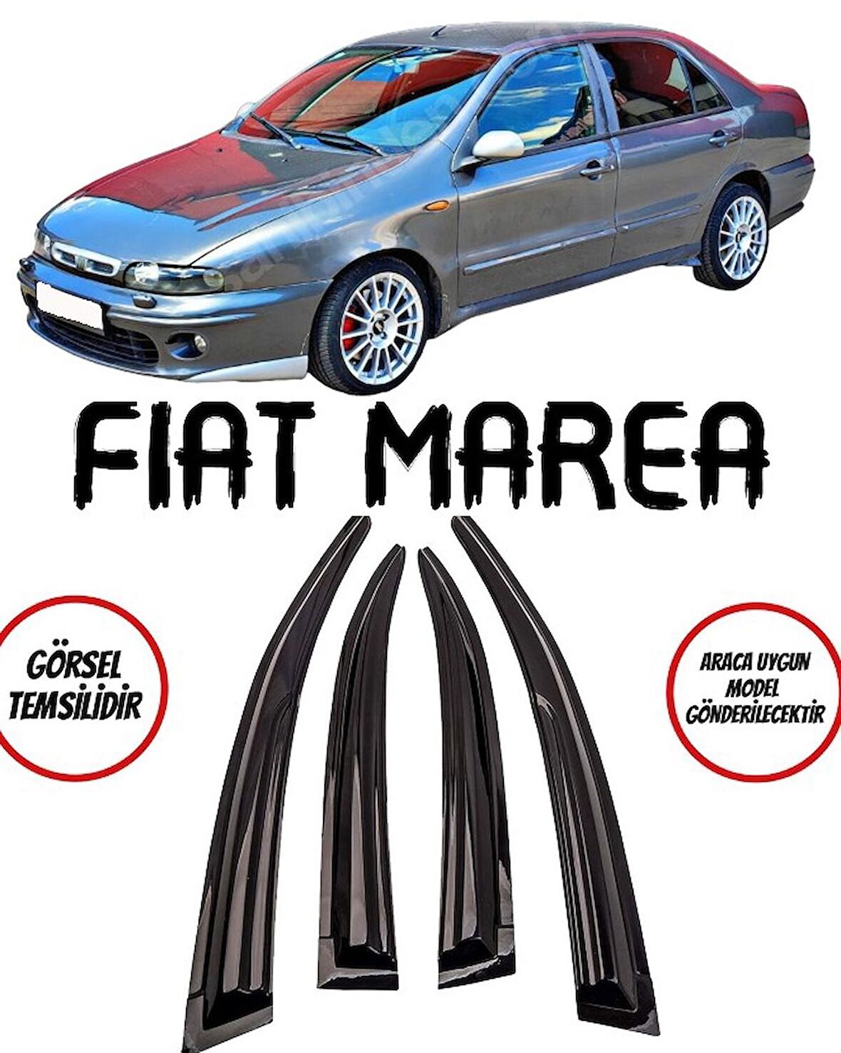 Fiat Marea Cam Rüzgarlığı 4lü