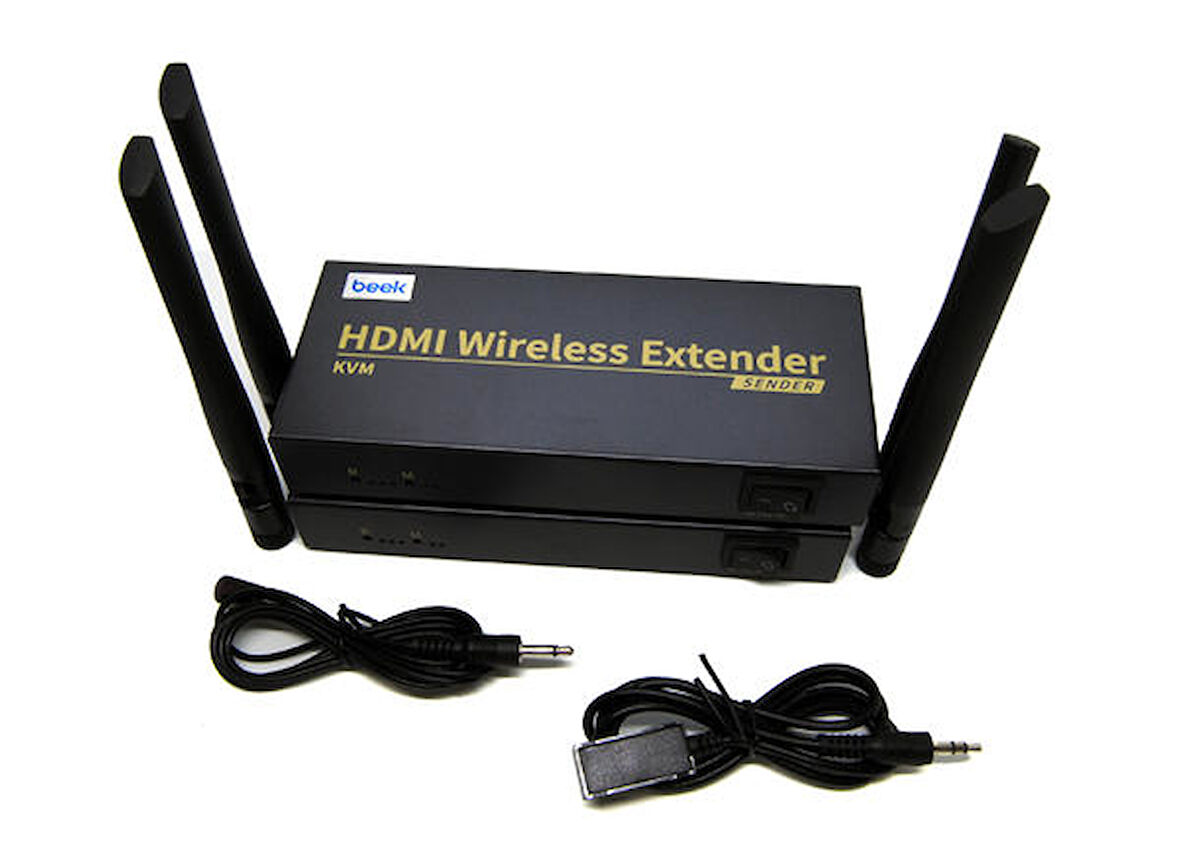Beek BS-EXT-HDMI-W5G-200 200 Mt HDMI Alıcı Verici Dahil Kablosuz HDMI Sinyal Uzatıcı