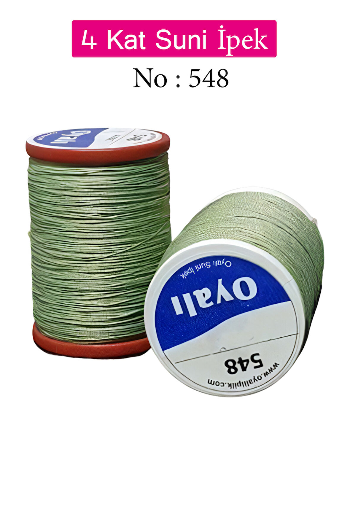 Oyalı 4 Kat Suni İpek İplik İğne Oyası Boncuk İpi Tığ Oyası No:548