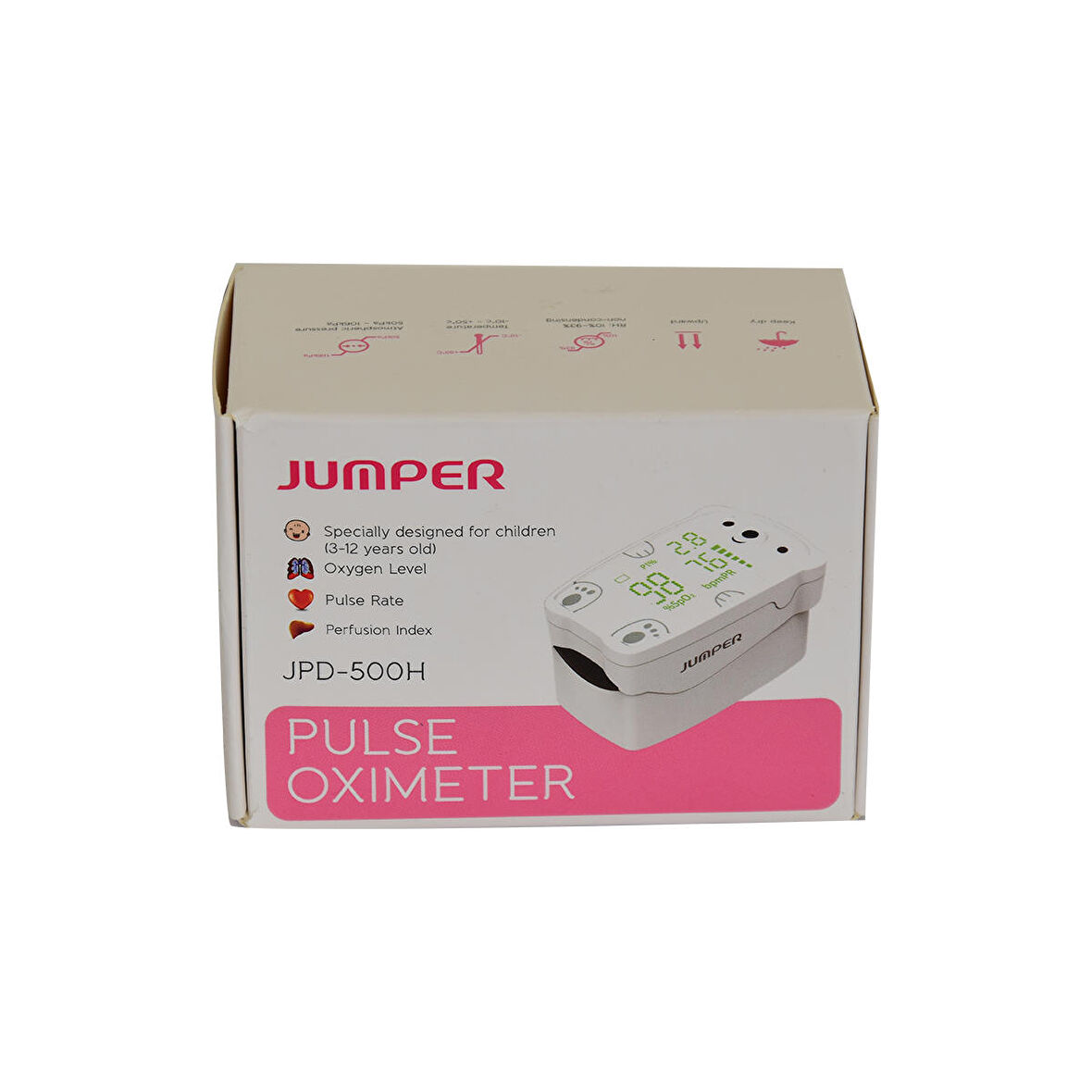 Jumper Dijital Pulse Oksimetre Parmaktan Nabız Ölçer Taşınabilir Oximeter JPD-500H