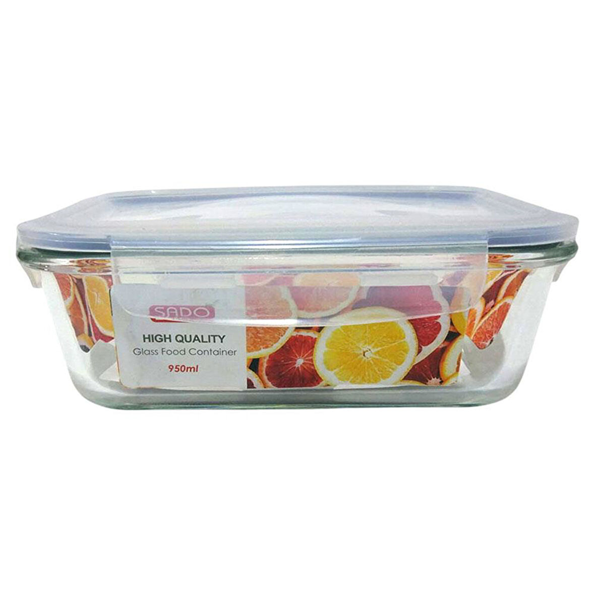 SADO KTW1388-3 Büyük Boy Vakumlu Cam Saklama Kabı - 950 ml