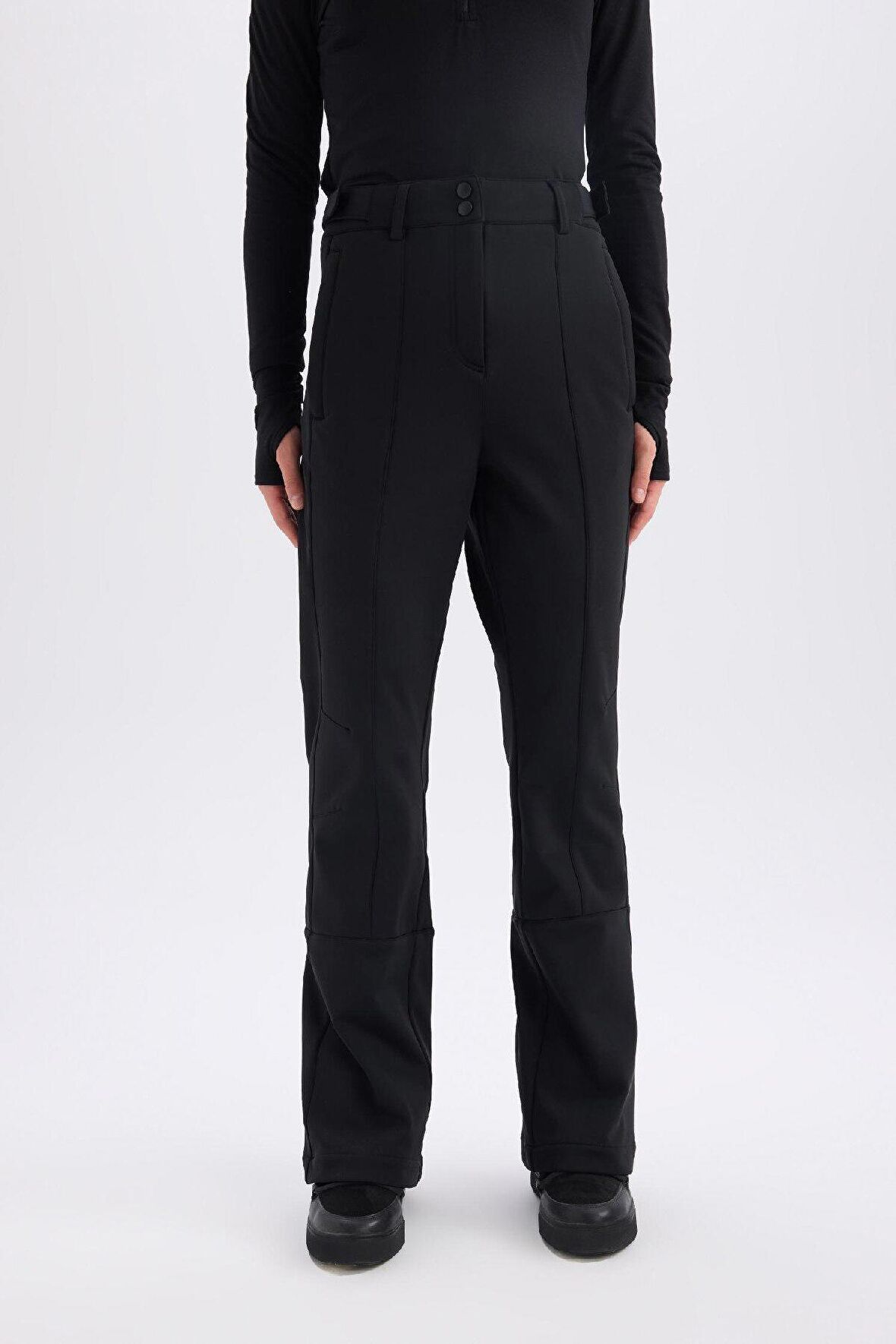 DeFactoFit Regular Fit Sporcu Cepli Softshell Kayak Pantolonu D0017AX24WNBK81