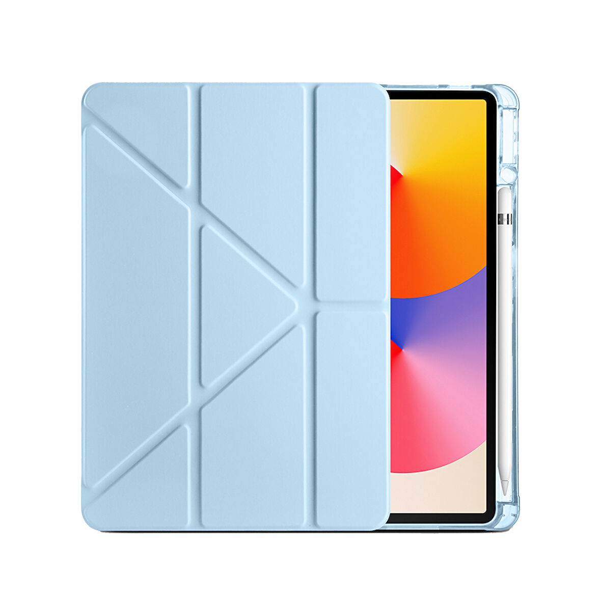 Huawei MatePad SE 11 inç Uyumlu Standlı Uyku Modlu Kalemlikli Trifolding Fuchsia Tablet Kılıfı