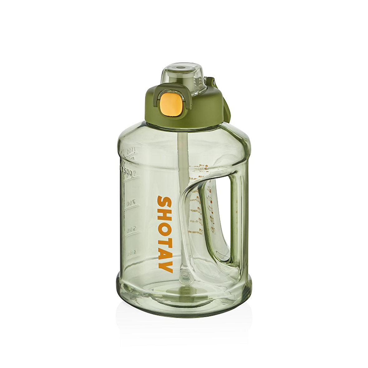 Shotay ST-6291 1500ml Yeşil Pipetli Matara