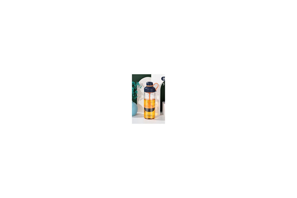 Shotay ST-6637 680ml Süzgeçli Lacivert Tritan Matara