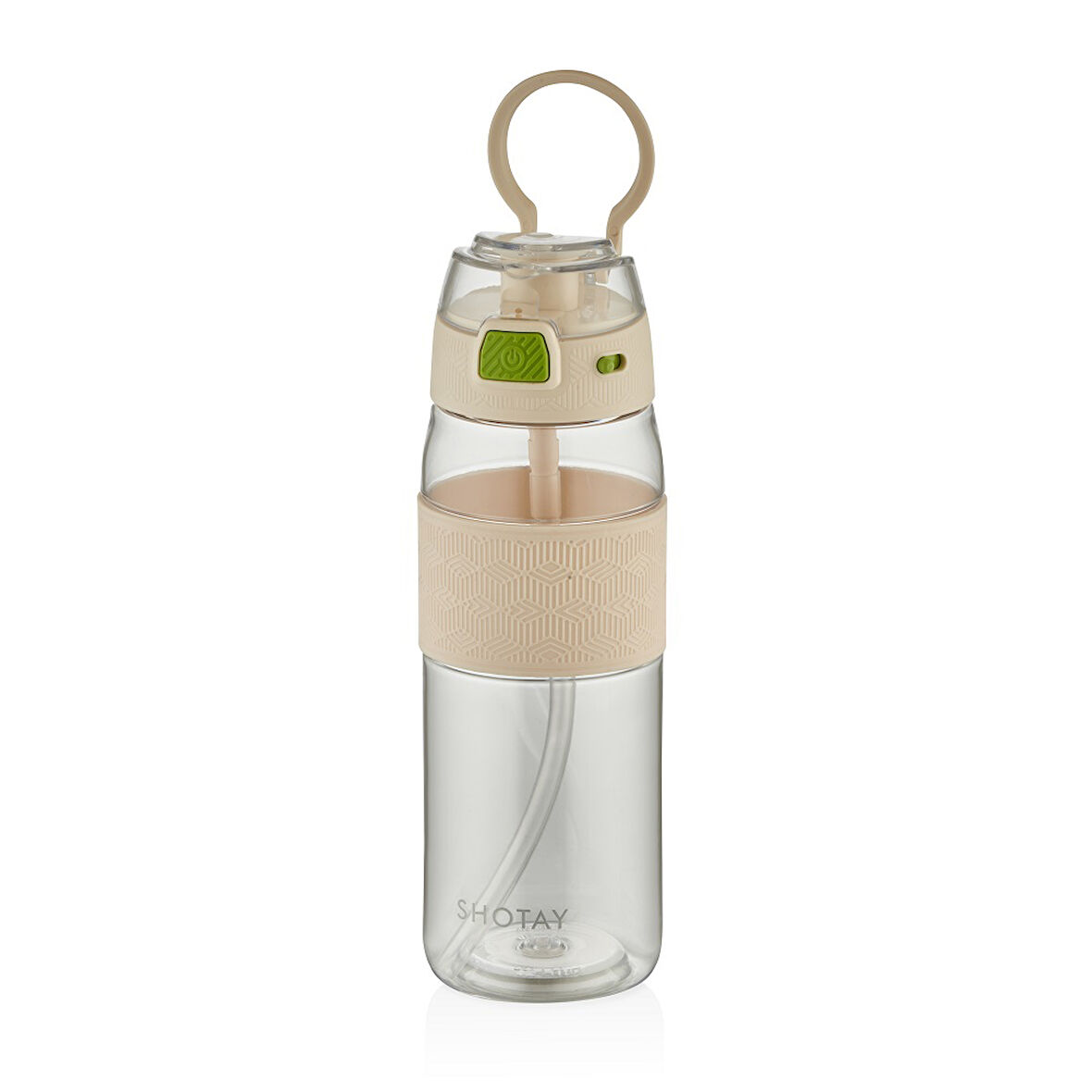 Shotay ST-7202 600ml Beyaz Pipetli Tritan Matara