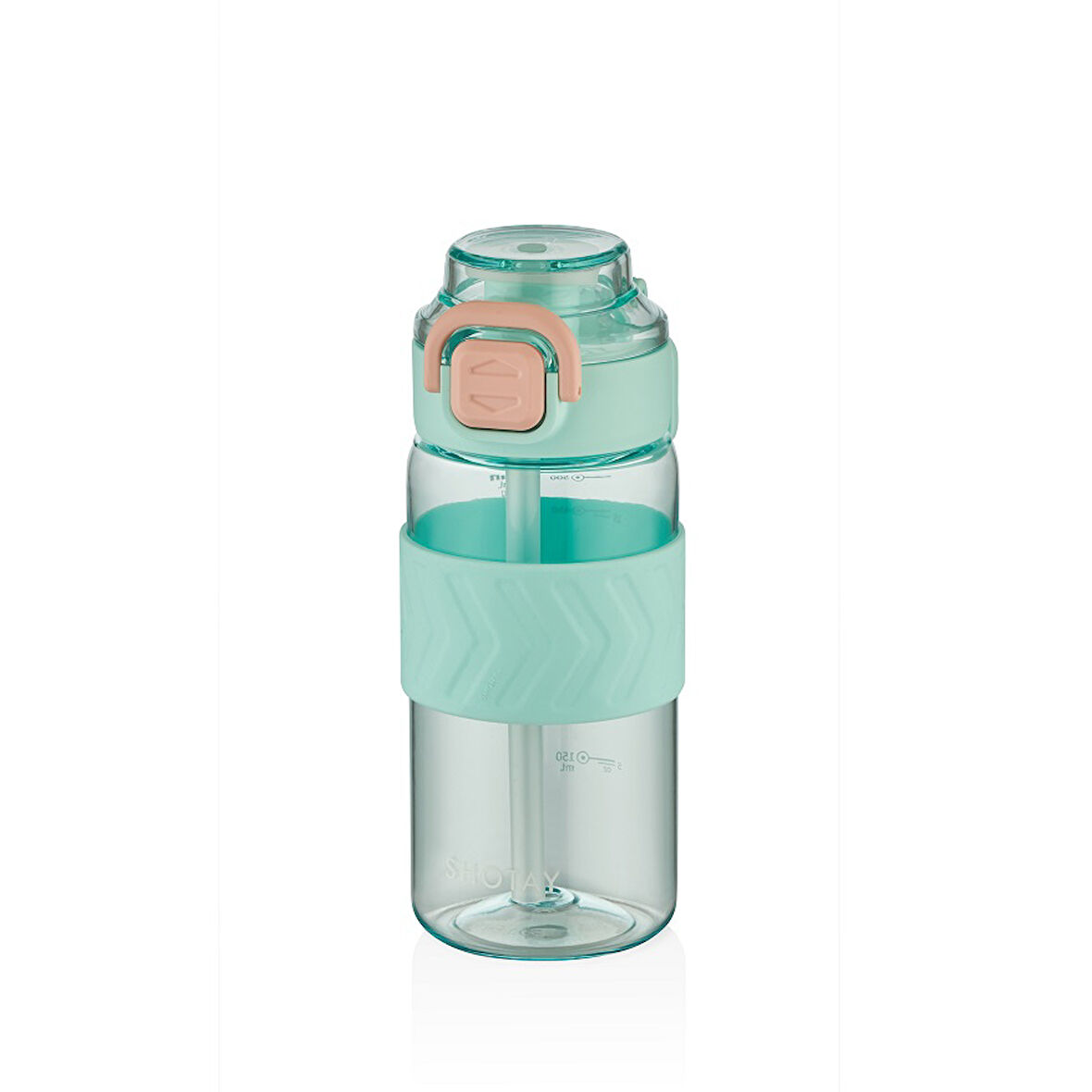 Shotay ST-7237 600ml Turkuaz Pipetli Tritan Matara