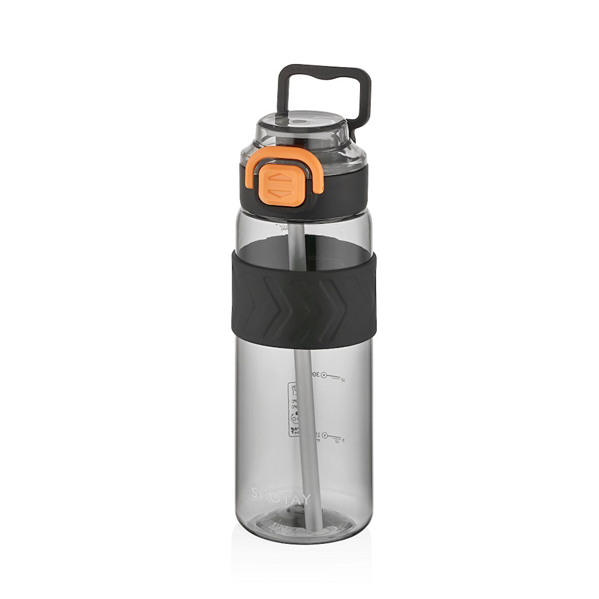 Shotay ST-7238 800ml Siyah Pipetli Tritan Matara
