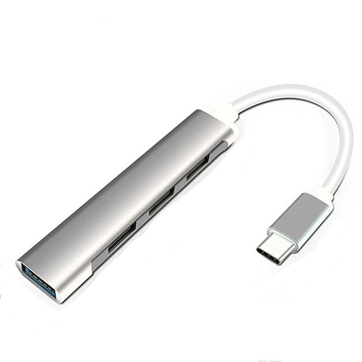Coofbe 4in1 10W 4 USB Girişli Type C Çevirici Adaptör, 5 Gbps Hız USB 3.0 Tak Çalıştır Adaptör HUB
