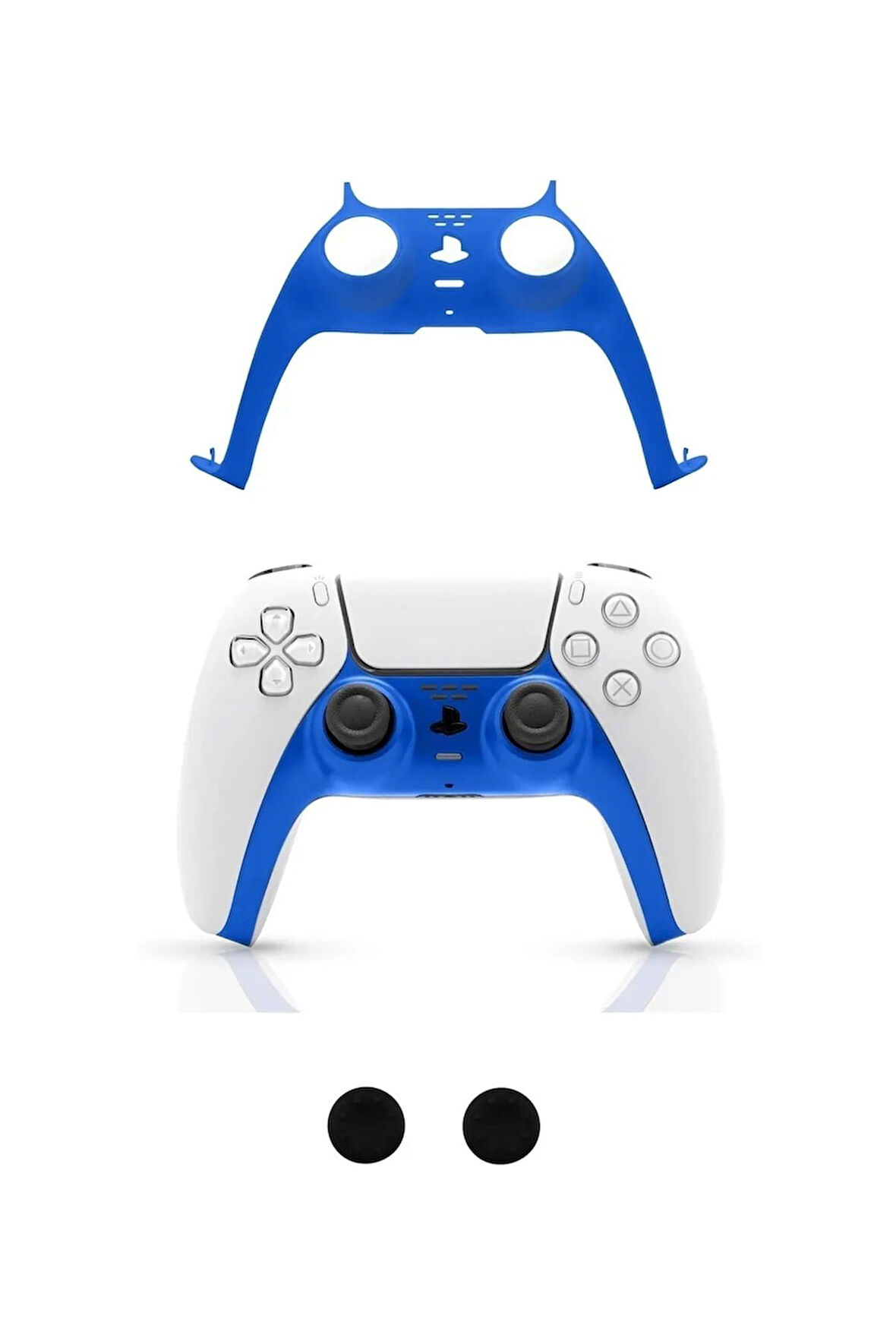 PS5 Dualsense Kontroller Dekoratif Kaplama-analog Koruyucu Hediyeli