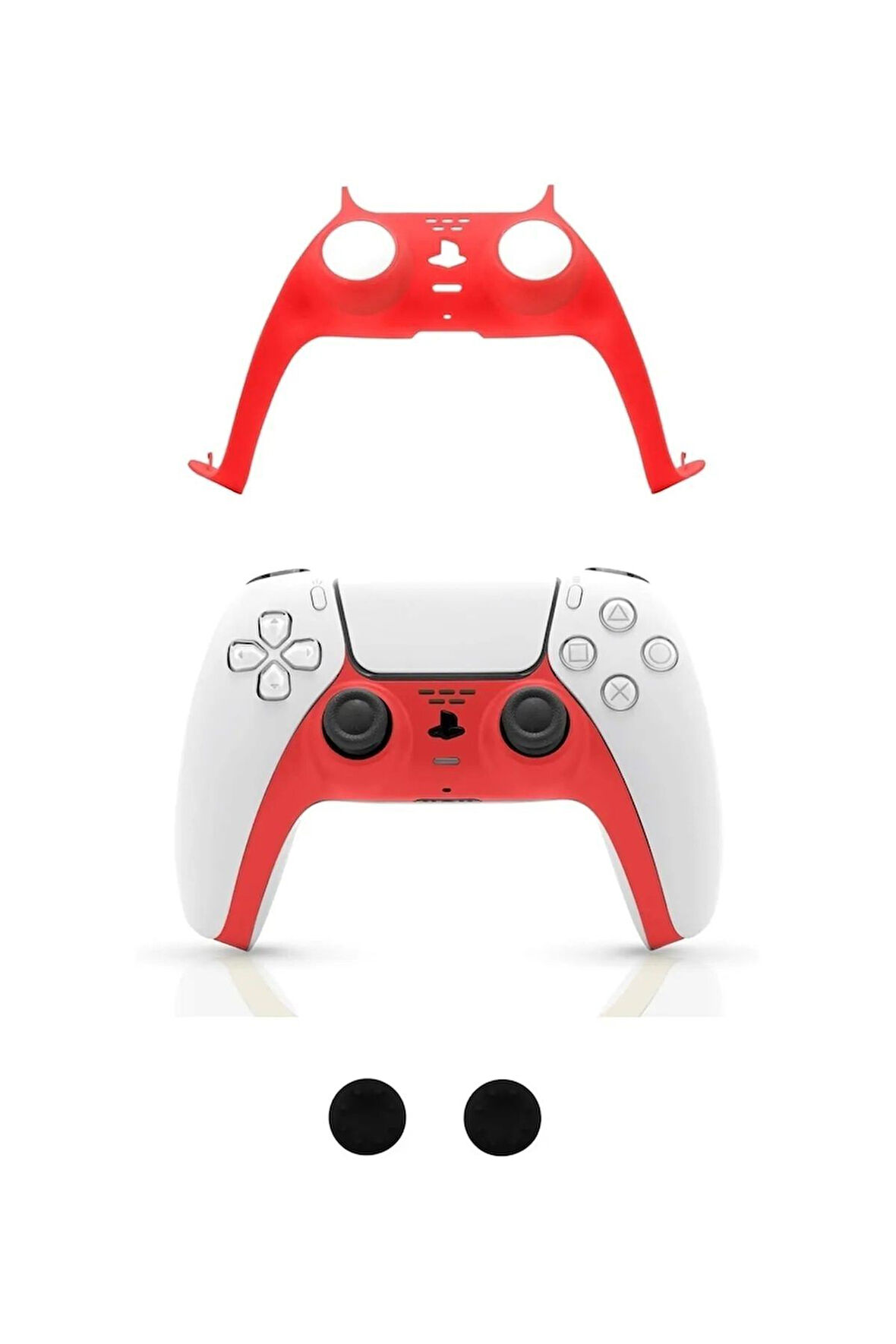 PS5 Dualsense Kontroller Dekoratif Kaplama-analog Koruyucu Hediyeli