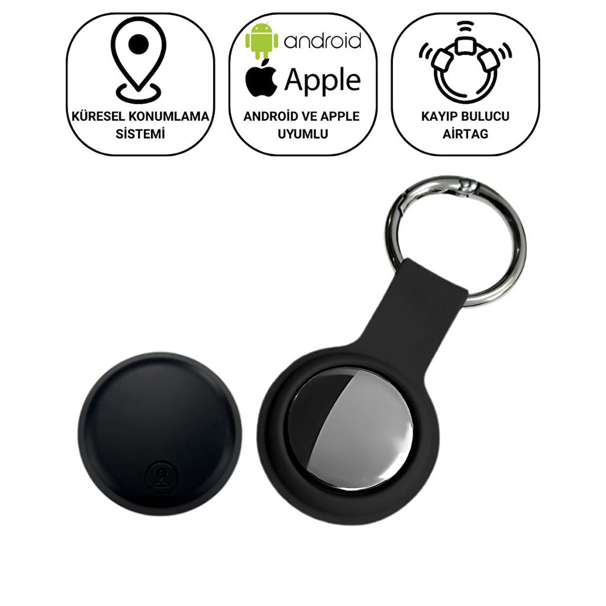 Coofbe Yeni Nesil Tüm Telefonlara Uyumlu İos ve Andoid İle Uyumlu Akıllı Takip Cihazı Tag Takip Gps