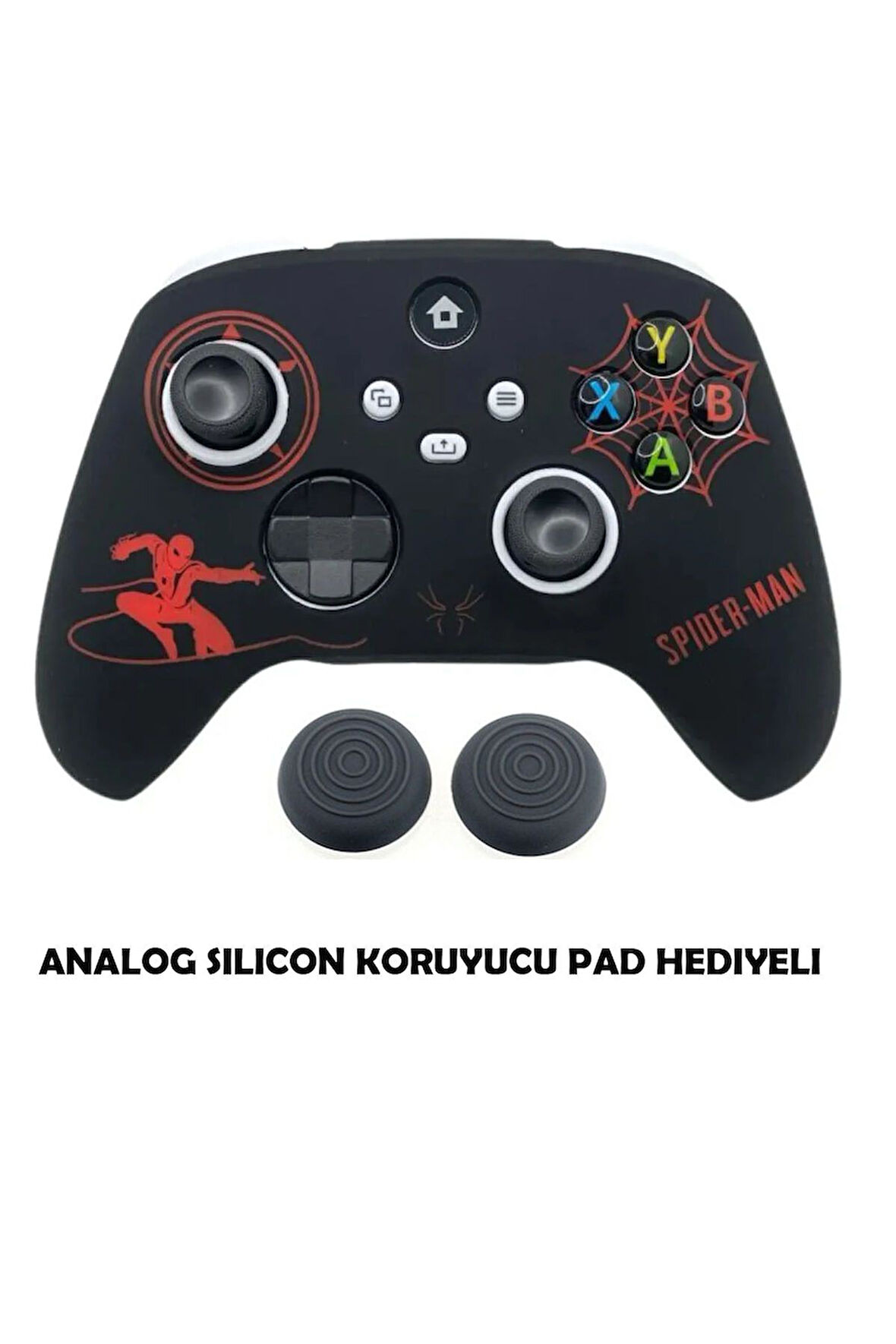 Xbox Series S/seris X 9.nesil Uyumlu Desenli Oyuncu Kolu Silikon Kılıf +Analog Silikon