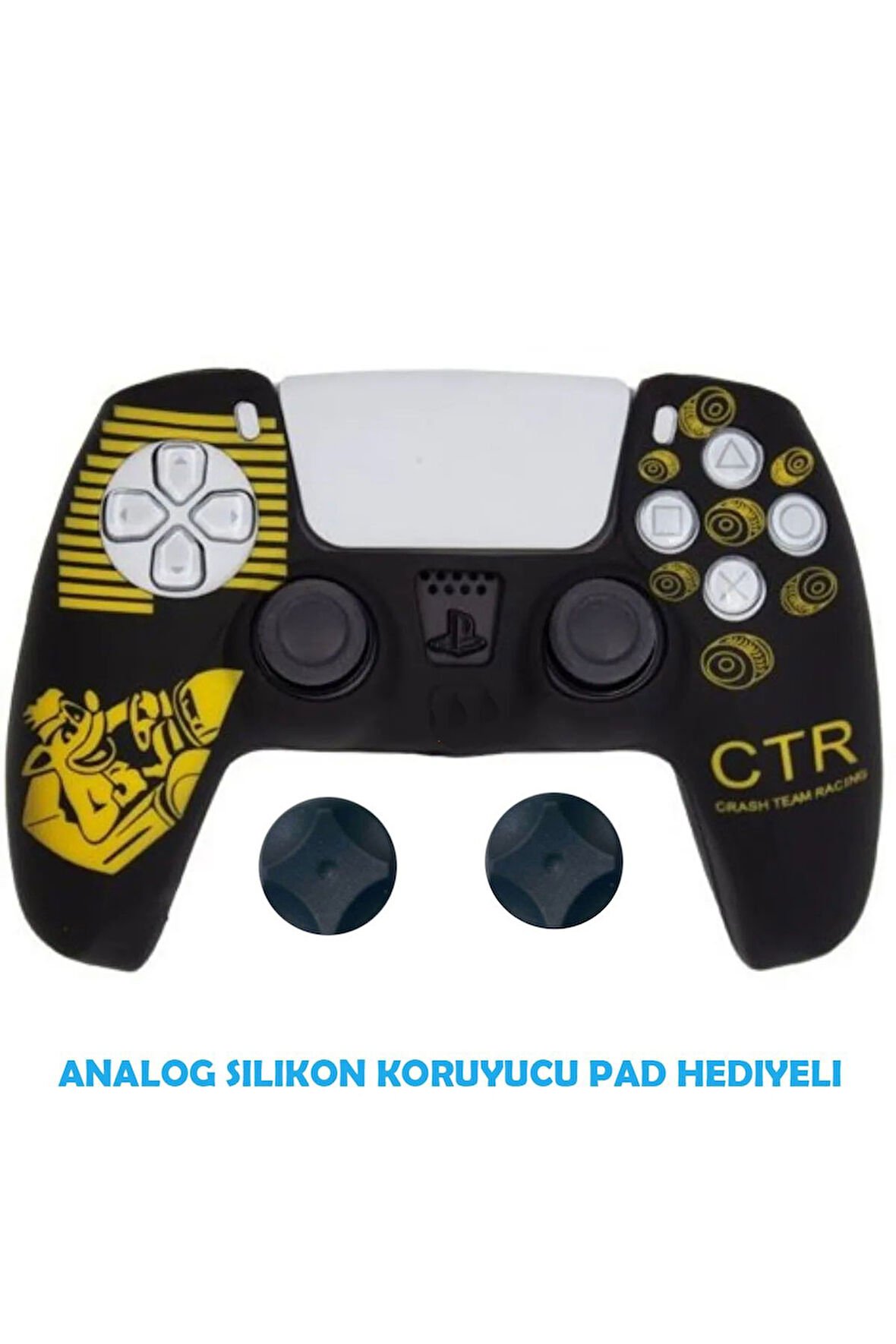PS5 Dualsense Koruyucu Silikon Kılıf + Analog Silikon Koruyucu