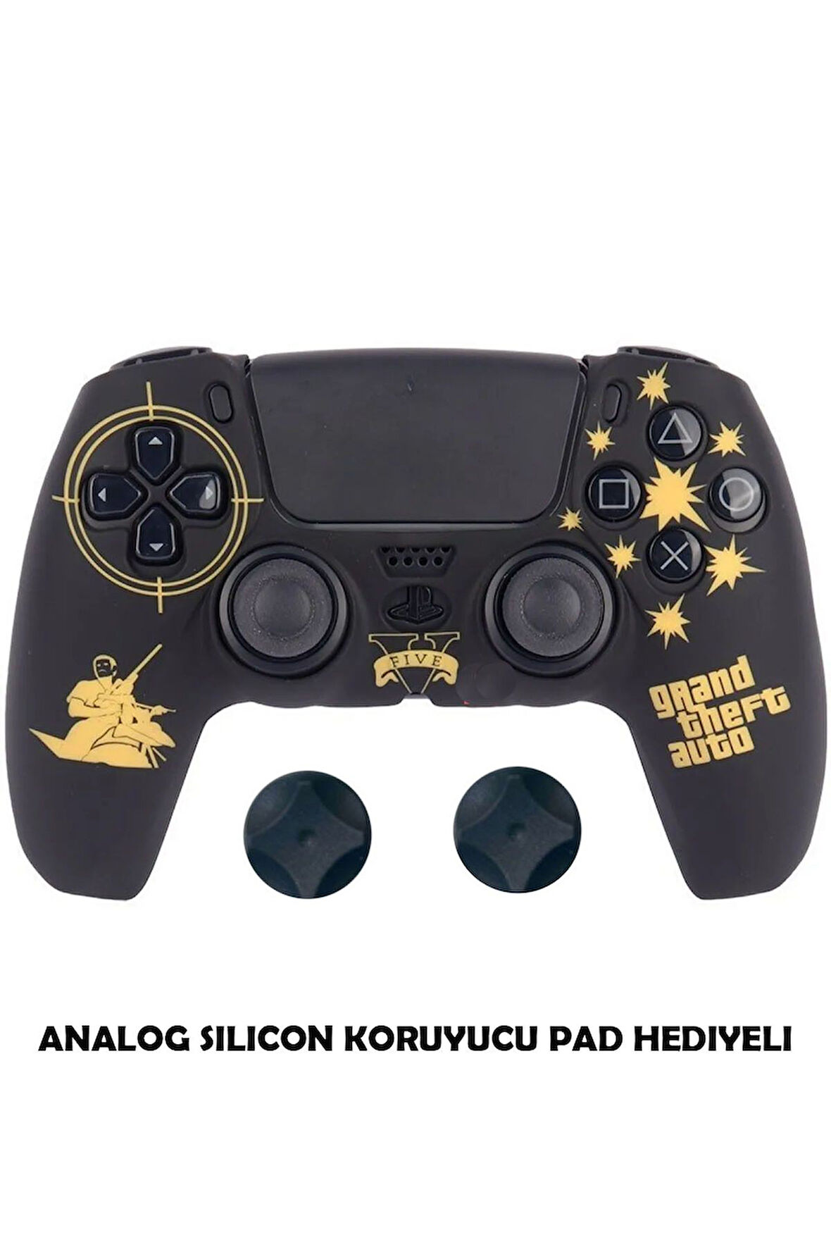 PS5 Dualsense Koruyucu Silikon Kılıf + Analog Silikon Koruyucu