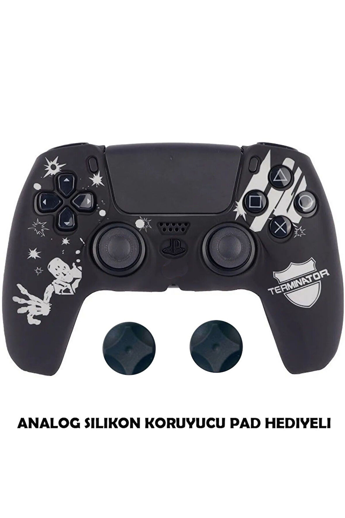 PS5 Dualsense Koruyucu Silikon Kılıf + Analog Silikon Koruyucu