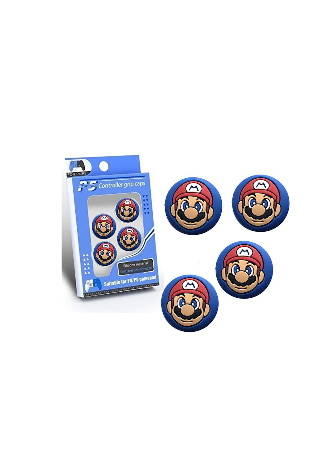 Mario PS4/PS5 Game Pad  Uyumlu Analog yükseltici kontrol kiti