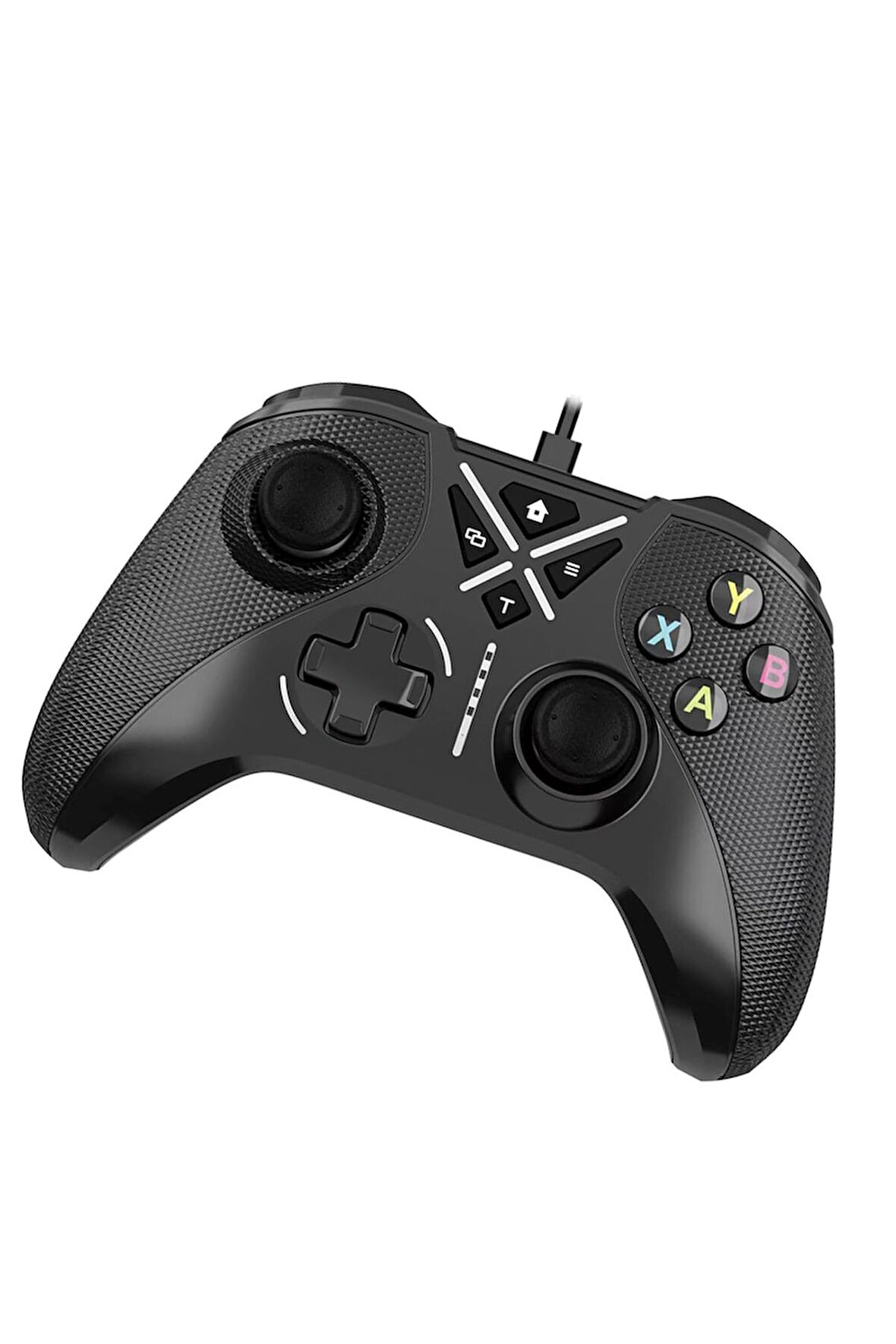 PC Kablolu USB Gamepad Windows 10/11 Uyumlu 3,5 mm Ses Jaklı Makro ve Turbo Tuşlu Oyun Kolu