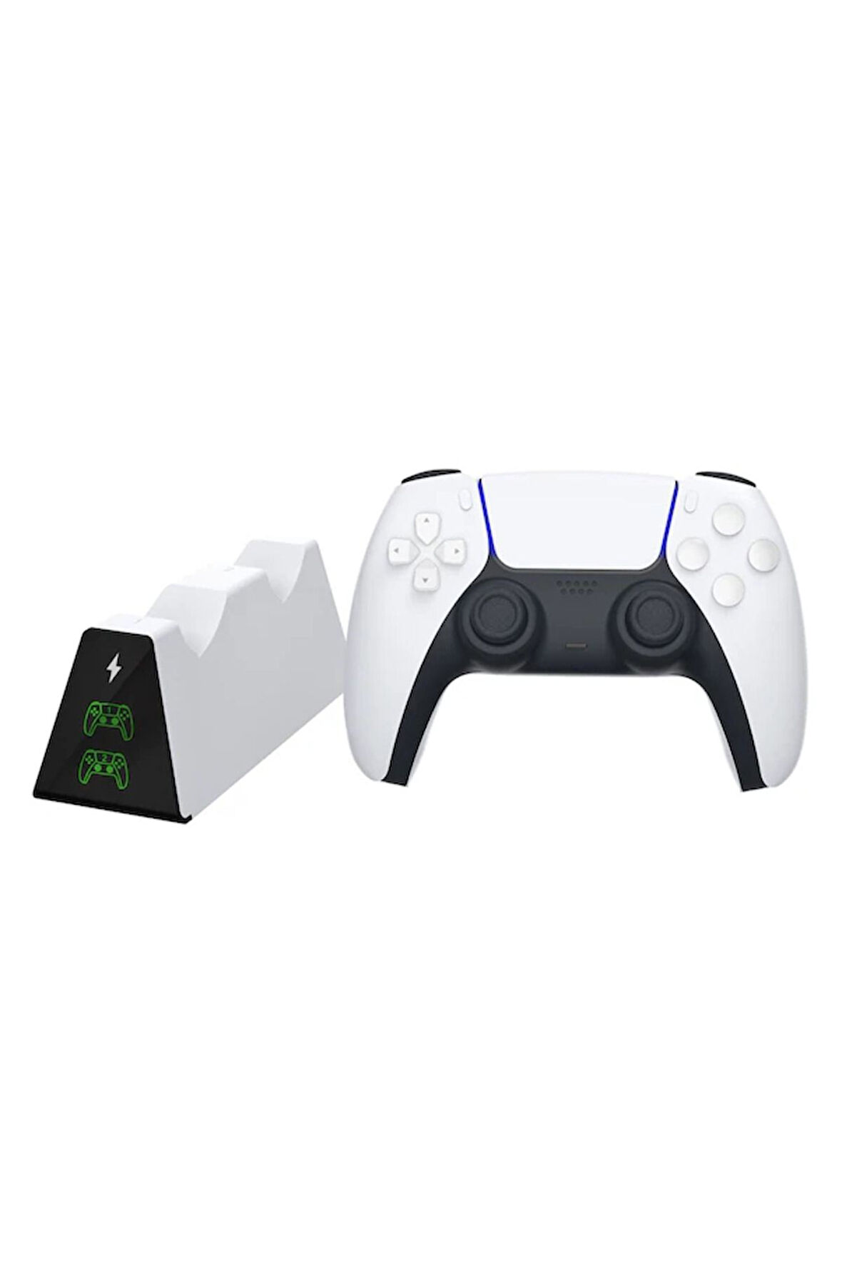 Ps5 Charging Dock Led Işıklı Göstergeli Playstation 5 Şarj Istasyonu Şarj Standı