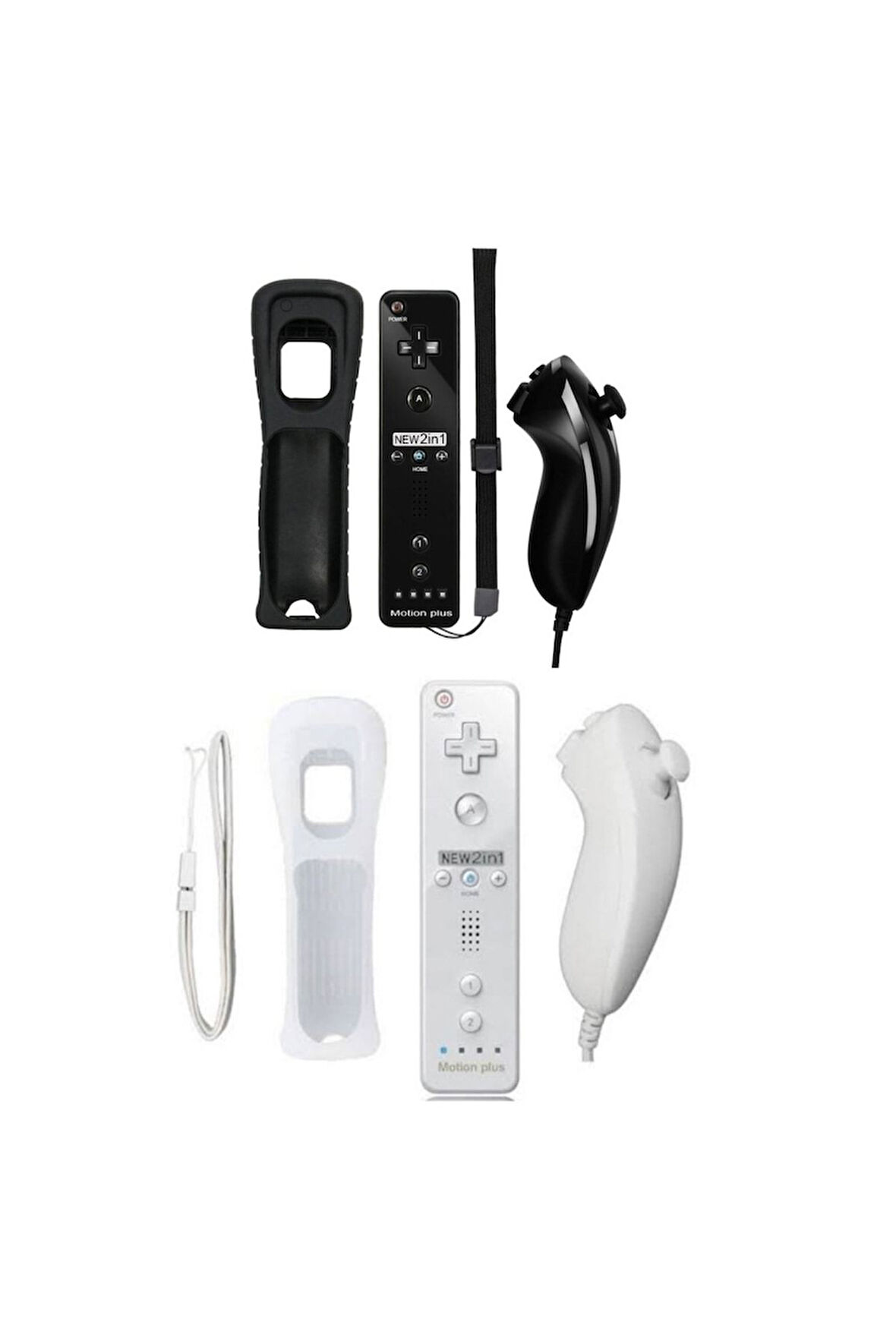 Nintendo Wii 2in1 Motion Plus Remote Kontroller + Nunchuk Kontroller Set