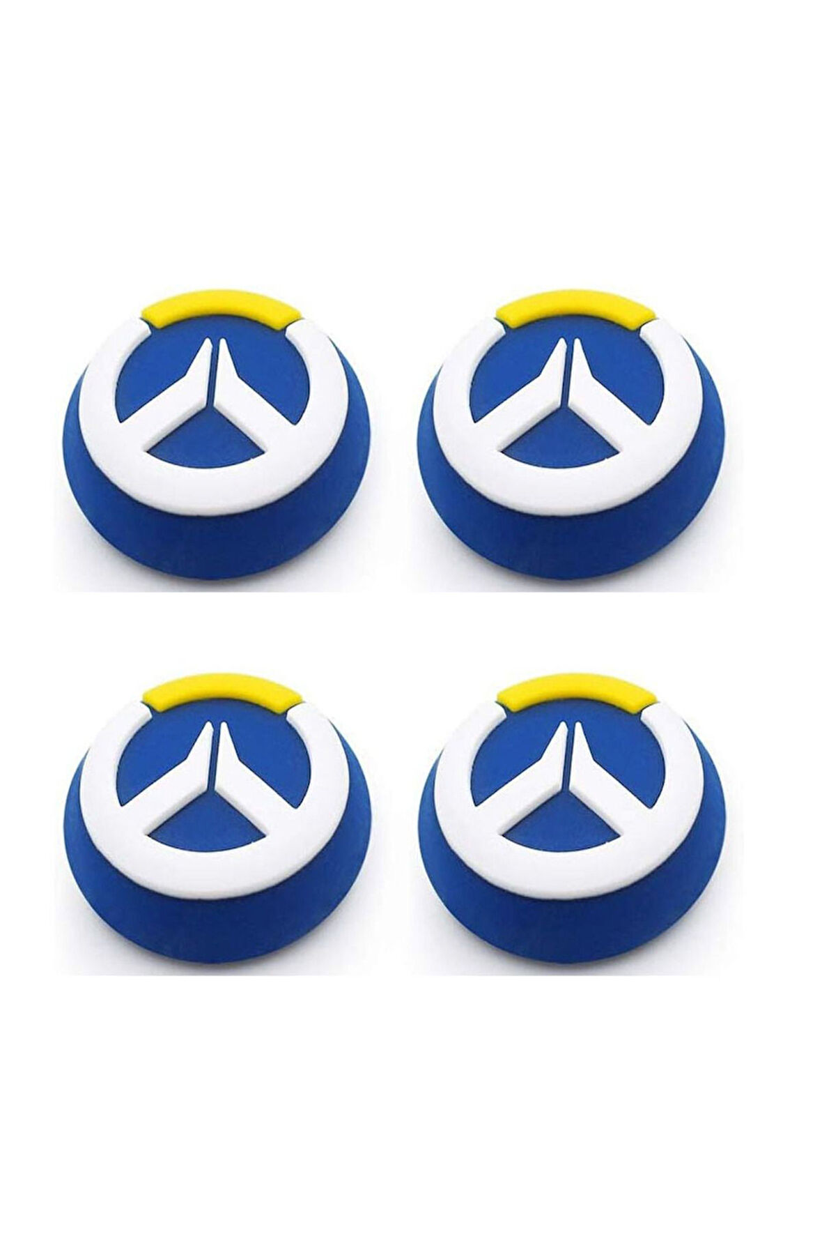 Overwatch  PS5/PS4/PS3/Xbox One/One X/One S/Series X/Series S  3D Analog silikon Koruyucu -4 Adet