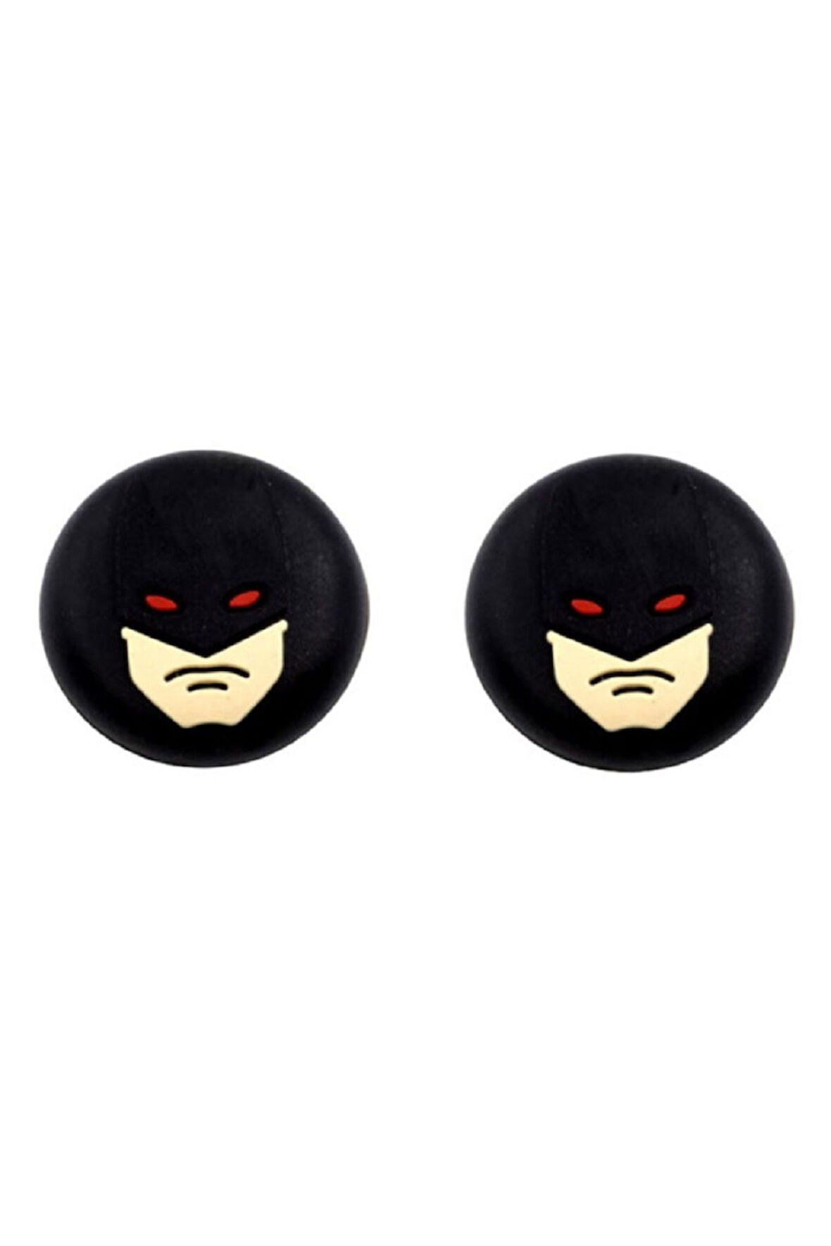 Batman Maske PS5/PS4/PS3/Xbox One/One X/One S/Series X/Series S  3D Analog silikon Koruyucu -2 Adet