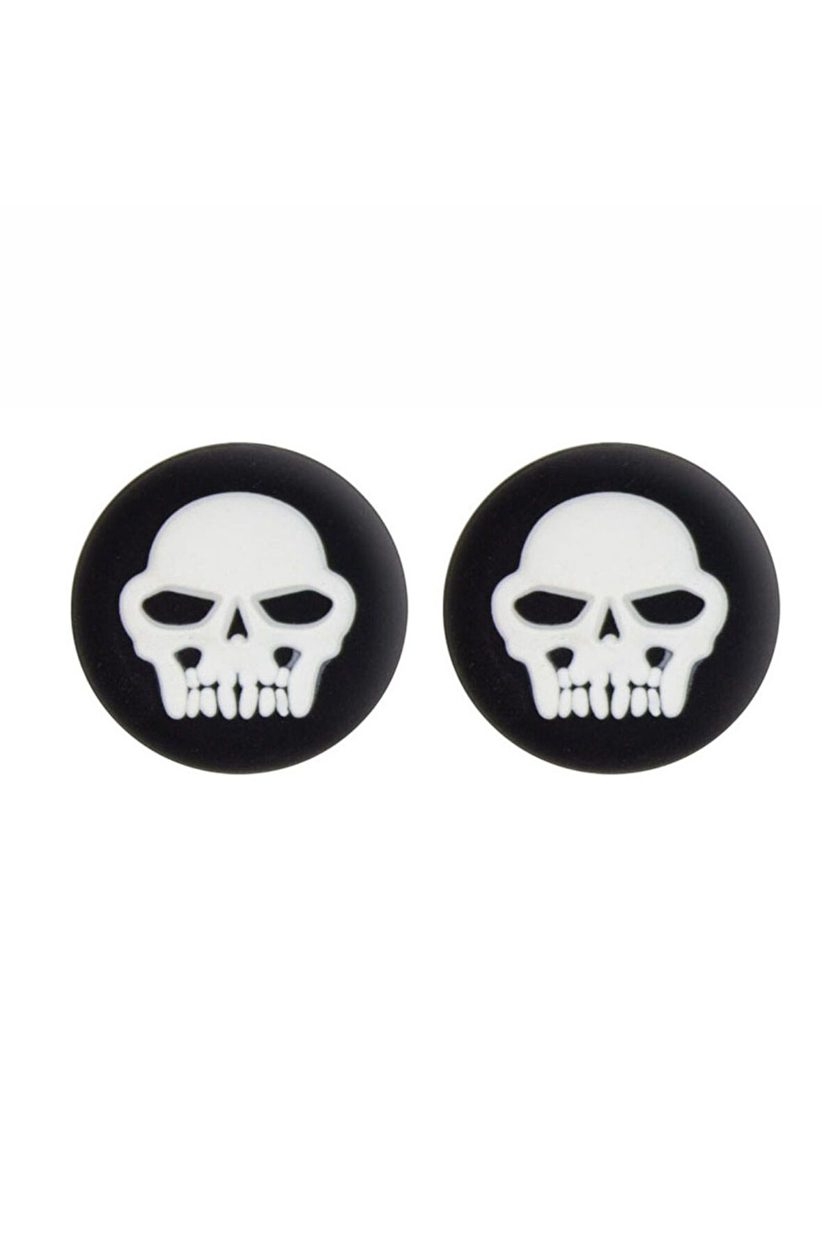 Skull   PS5/PS4/PS3/Xbox One/One X/One S/Series X/Series S 3D Analog silikon Koruyucu -2 Adet