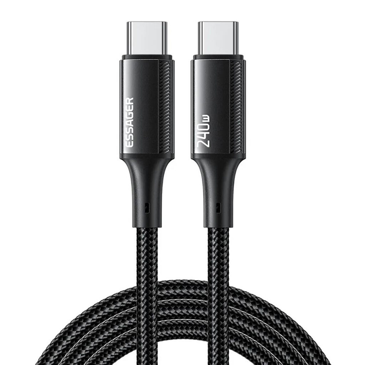 Essager E-Marker Çip 2MT PD3.1 240W Type C Şarj Kablosu 480Mbps Şarj Akım Koruma Kopmaz Kablo 48V/5A
