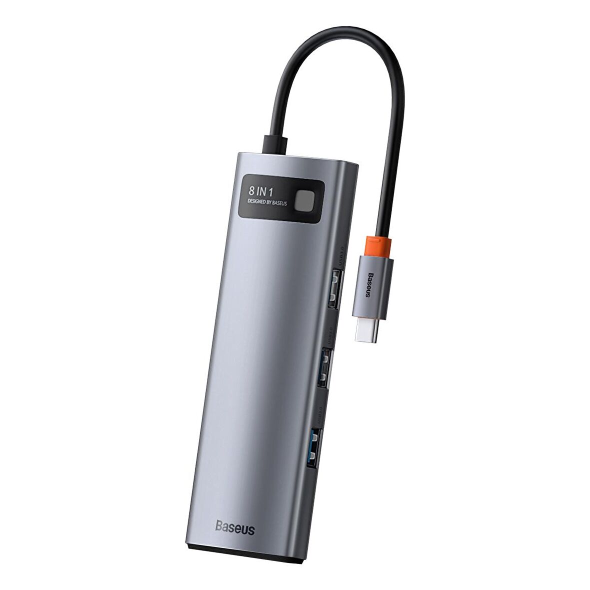 Baseus Metal Gleam 8in1 Multifonksiyonel Type-C Hub Dock Station