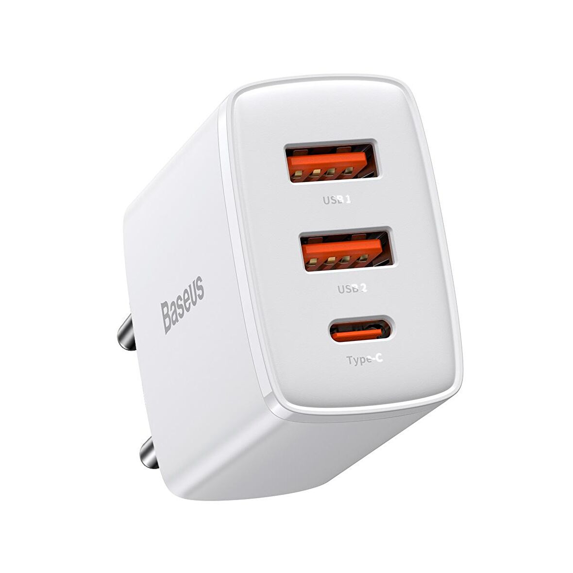 Compact 30w 2 Usb + Type-c Çıkışlı Hızlı Şarj Başlığı Beyaz