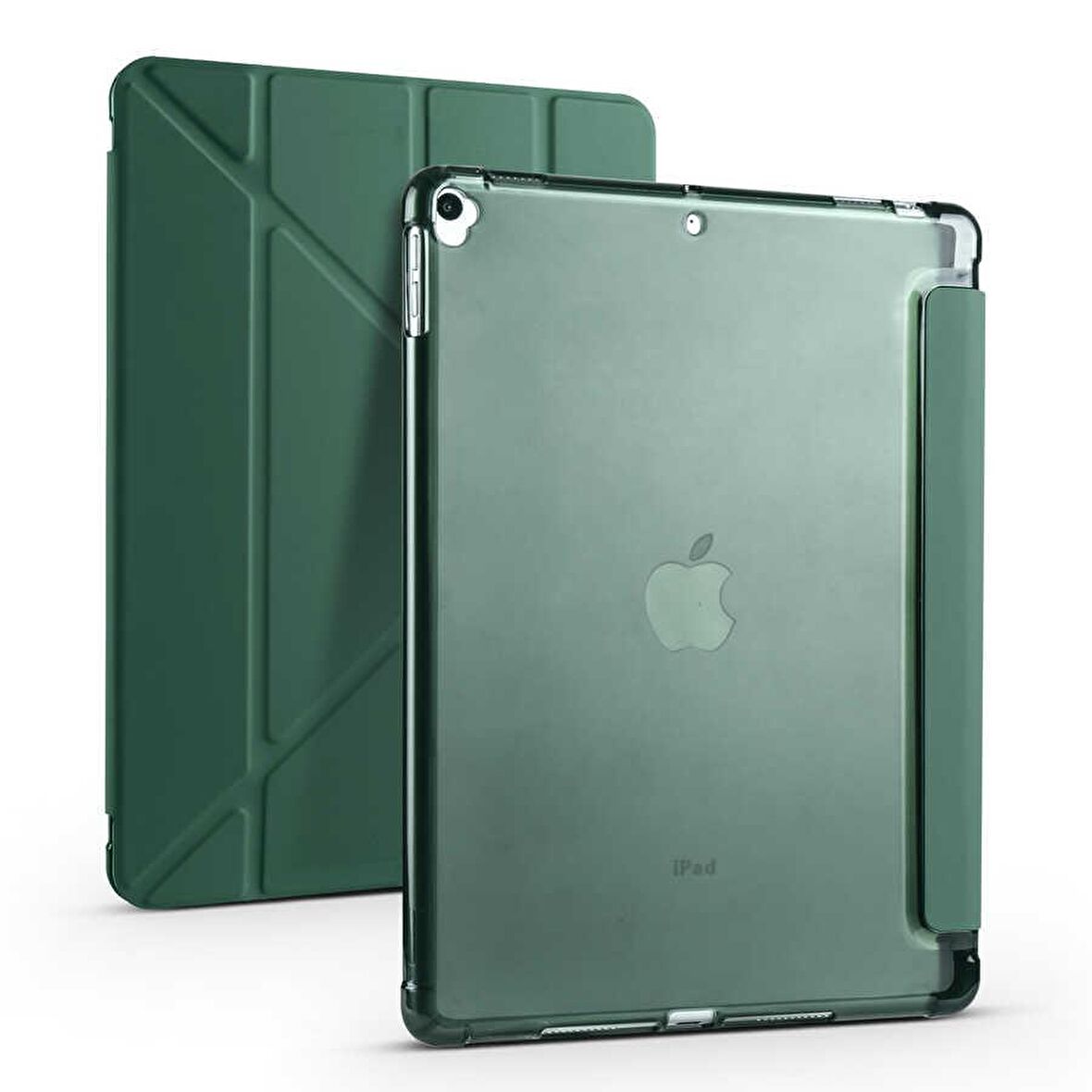 Apple iPad 10.2 (8.Nesil) Uyumlu Kalemlikli Premium Standlı Katlanabilir Uyku Modu Özellikli Tablet Kılıfı