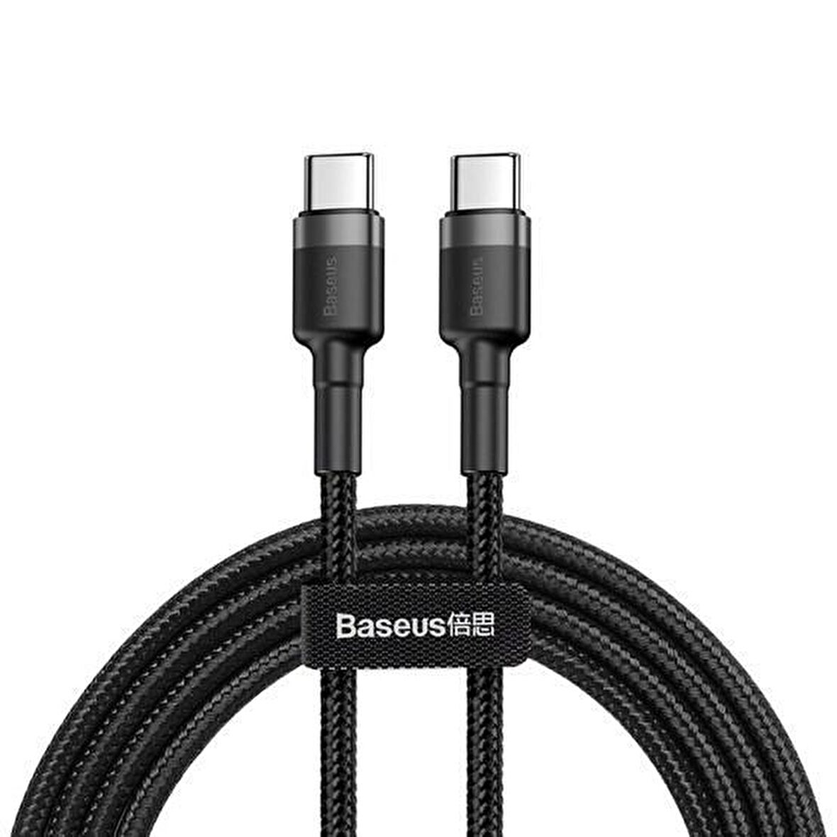Baseus Cafule 3A Type-C 1 Metre Şarj Kablosu Gri