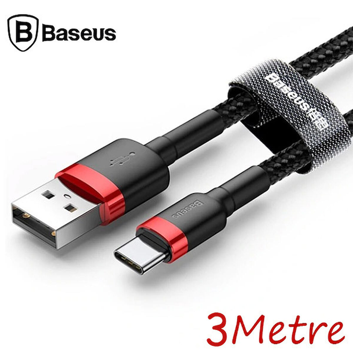 Baseus Cafule Usb Type C 3metre Halat Usb Kablosu