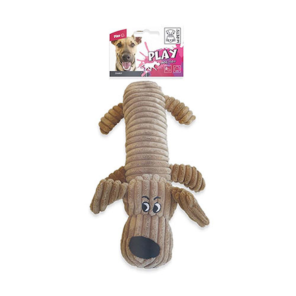 M-Pets Charly Peluş Köpek Oyuncağı Kahverengi 32x17x9 Cm 