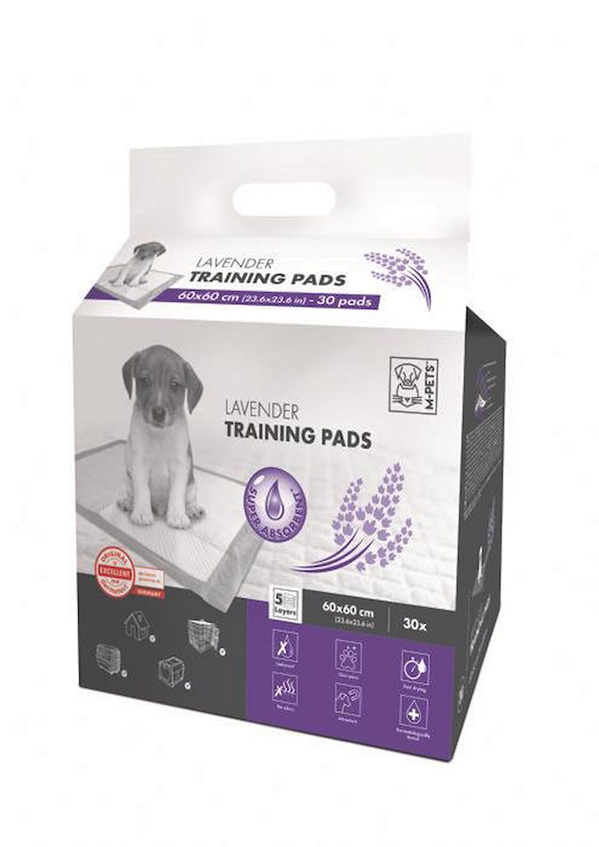 M-PETS  LAVANTALI YAVRU KÖPEK ÇİŞ EĞİTİM PEDİ 60X60CM 30LU