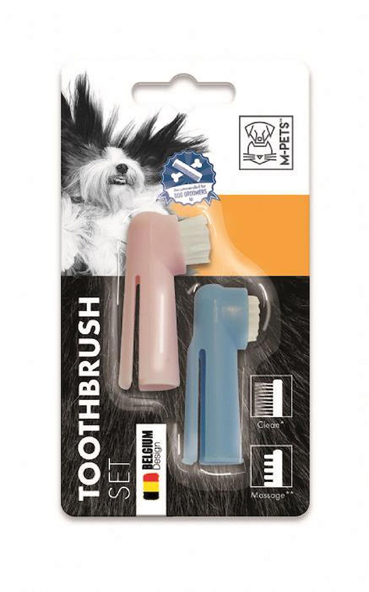 M-PETS TOOTHBRUSH PARMAK DİŞ FIRÇASI 2Lİ