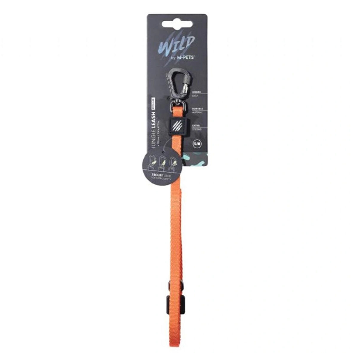 M-Pets Wild Jungle Regular Gezdirme Kayışı S/M 120 cm x 1 cm