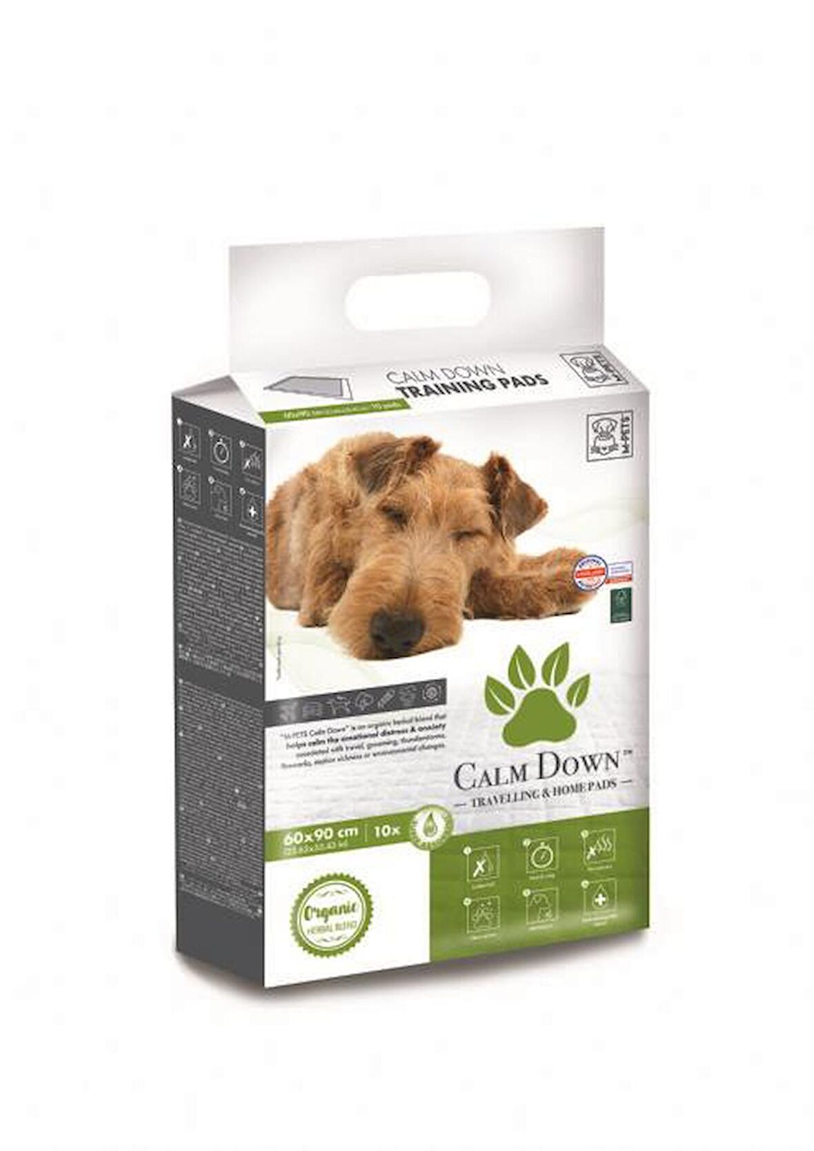 M-PETS SAKİNLEŞTİRİCİLİ YAVRU KÖPEK ÇİŞ EĞİTİM PEDİ 90X60CM 10LU