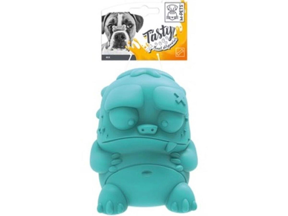 M-Pets Rex Ödül Hazneli Kauçuk Köpek Oyuncağı 11 cm Mavi