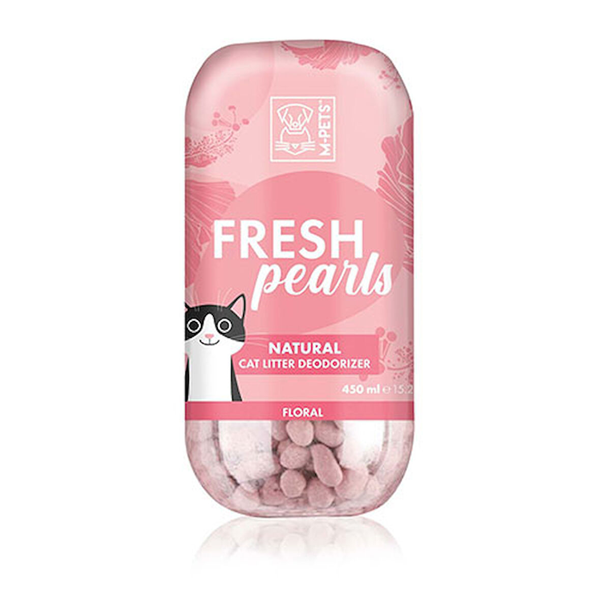 M-Pets Fresh Pearls Çiçek Kokulu Kedi Kumu Deodorantı 450 ML 