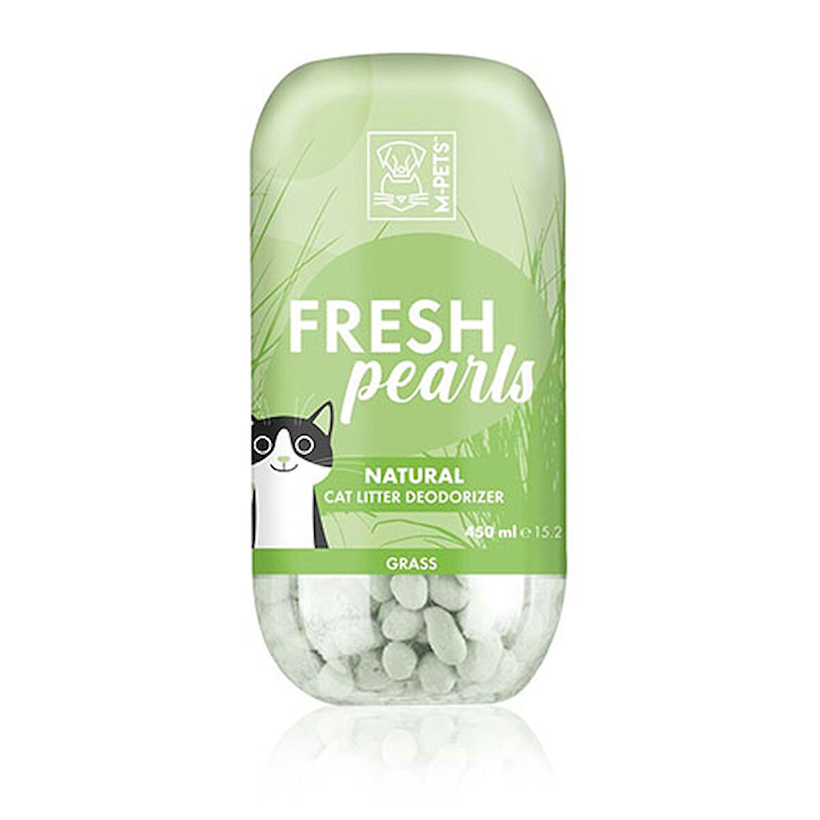 M-Pets Fresh Pearls Çim Kokulu Kedi Kumu Deodorantı 450 ML 