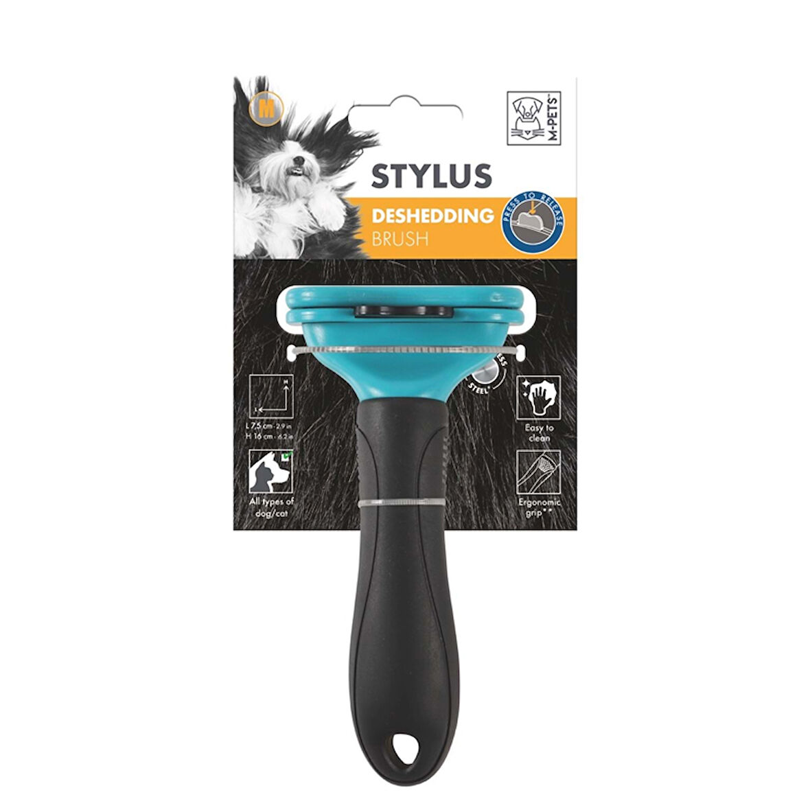 10119999 M-Pets Stylus Furminatör Kedi Köpek Tarağı M