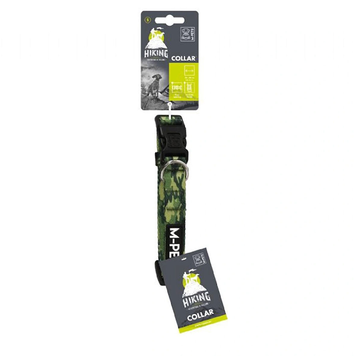 M-Pets Hiking Military L Kilit Mekanizmalı Boyun Tasması (Boyun 38 - 65 cm)