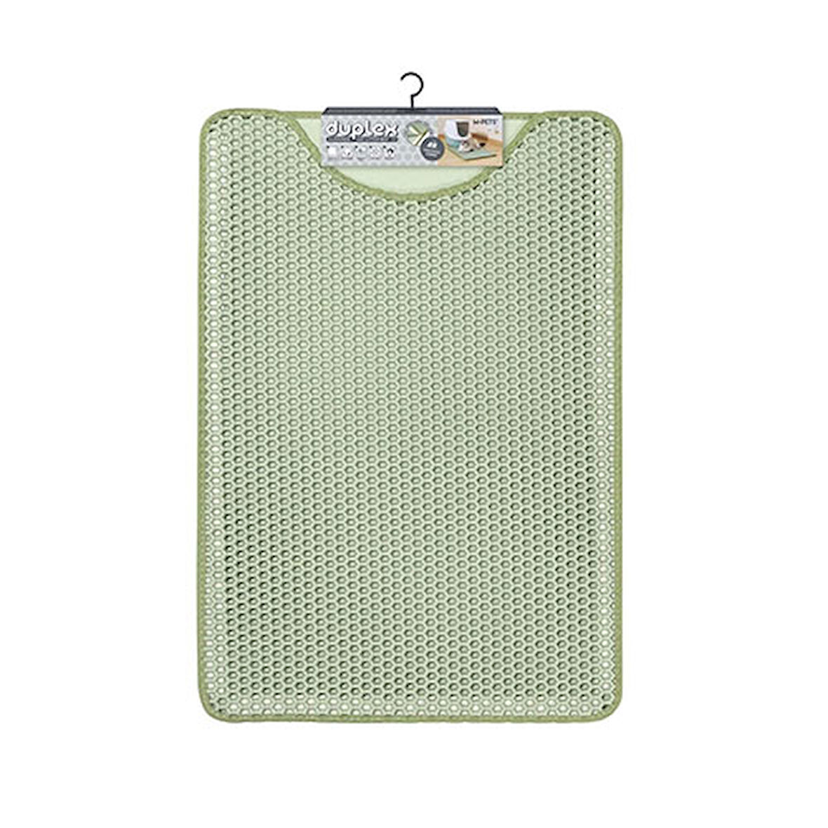 M-Pets Duplex Elekli Kedi Kumu Paspası Yeşil 45x65 Cm 