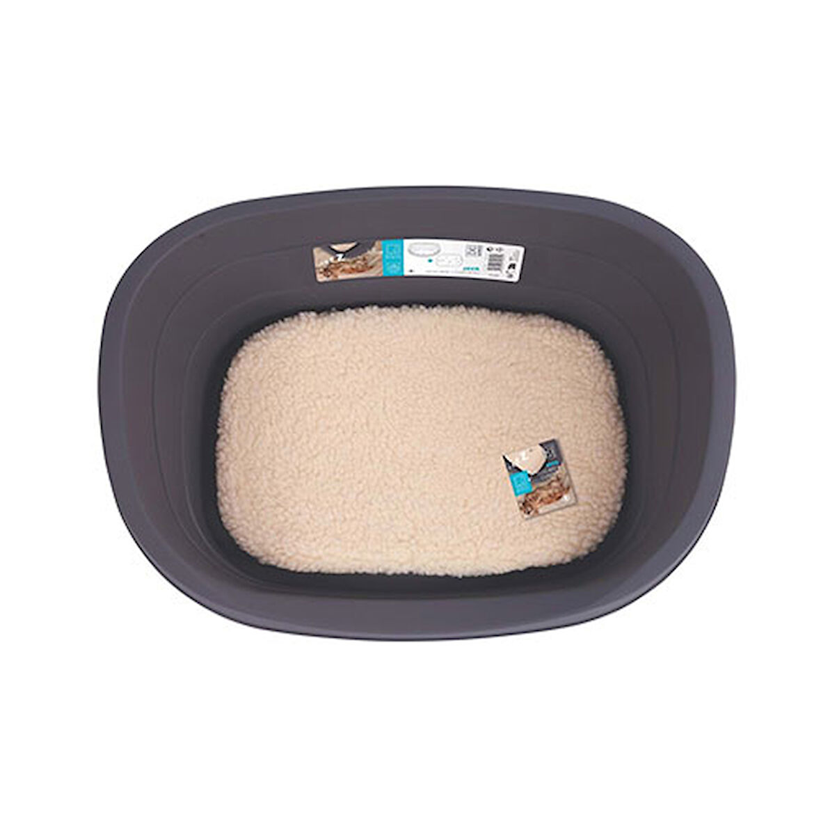 M-Pets Java Plastik Minderli Köpek Yatağı Medium 61x41x23 Cm 