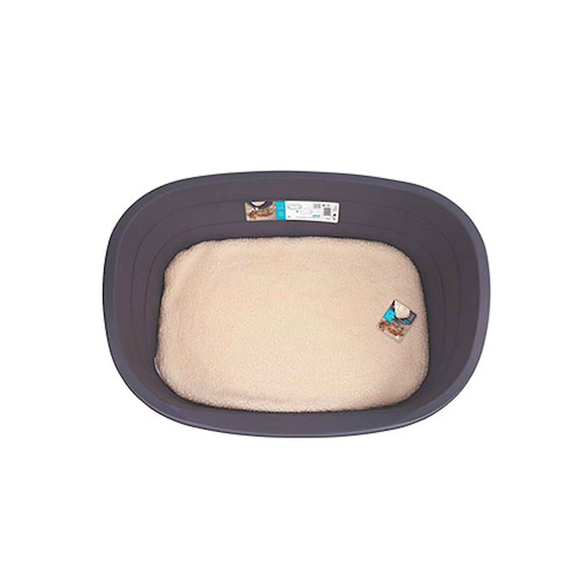 M-Pets Java Plastik Minderli Köpek Yatağı Large 80x57x25 Cm 