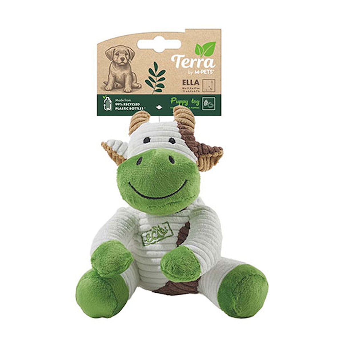 M-Pets Terra Eco Ella Yavru Köpek Oyuncağı 18 Cm 