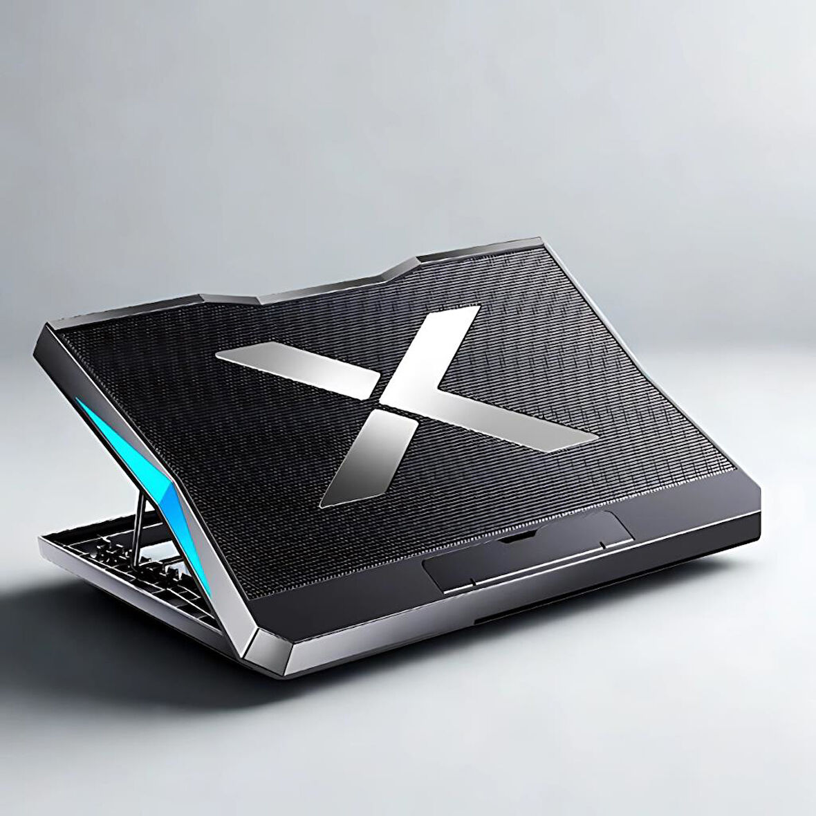 Coofbe Yükseklik Ayarlı Led Işıklı Turbo 6 Fanlı Notebook Laptop Soğutucu Notebook Laptop Standı