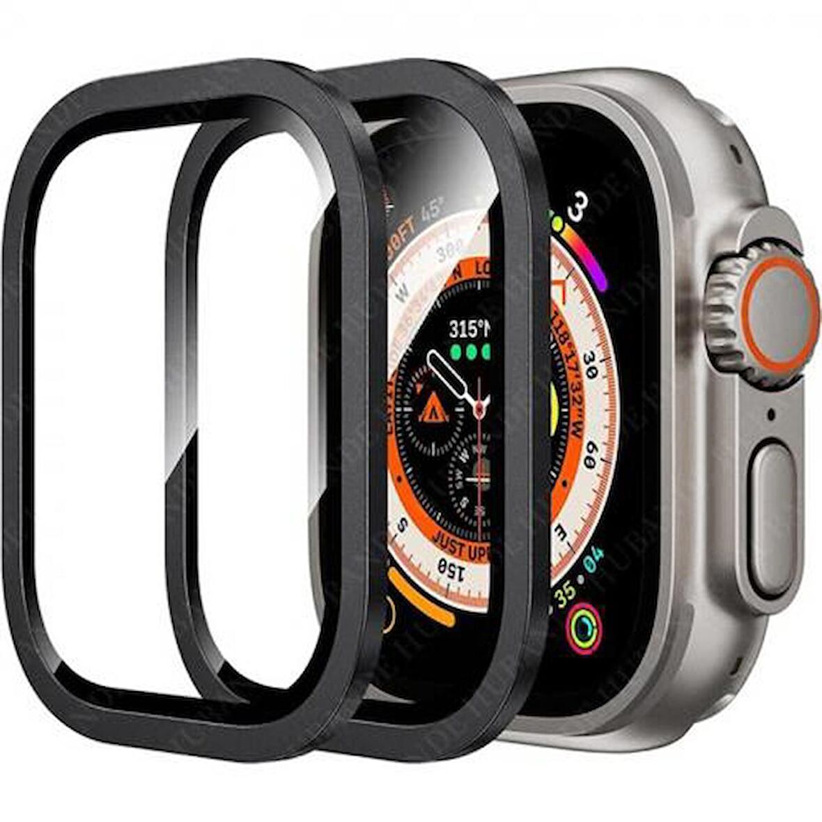 Coofbe Hassas Dokunuş Parmak İzi Bırakmaz Çizik Önleyici Apple Watch Ultra 49MM Uyumlu Ekran Koruyucu